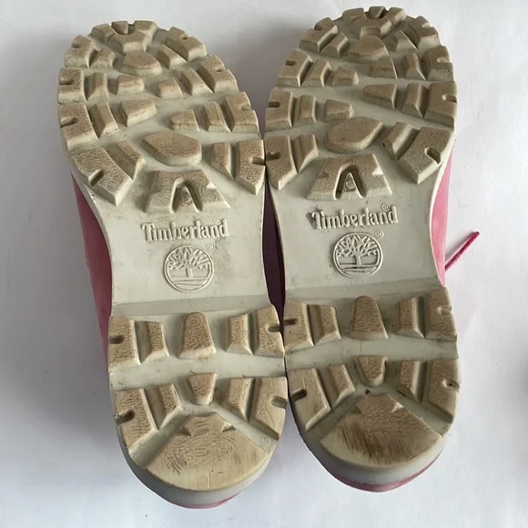 Y2K TIMBERLAND boots Womans 7.5 pink Nellie Ankle - Picture 12 of 13